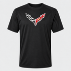 Men’s Chevrolet Corvette Car Polyester T-Shirt - Black