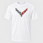 Men’s Chevrolet Corvette Car Polyester T-Shirt - White