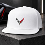 Chevrolet Corvette Snapback | Color: White | Image 1 | 01 Studio Product Closeup