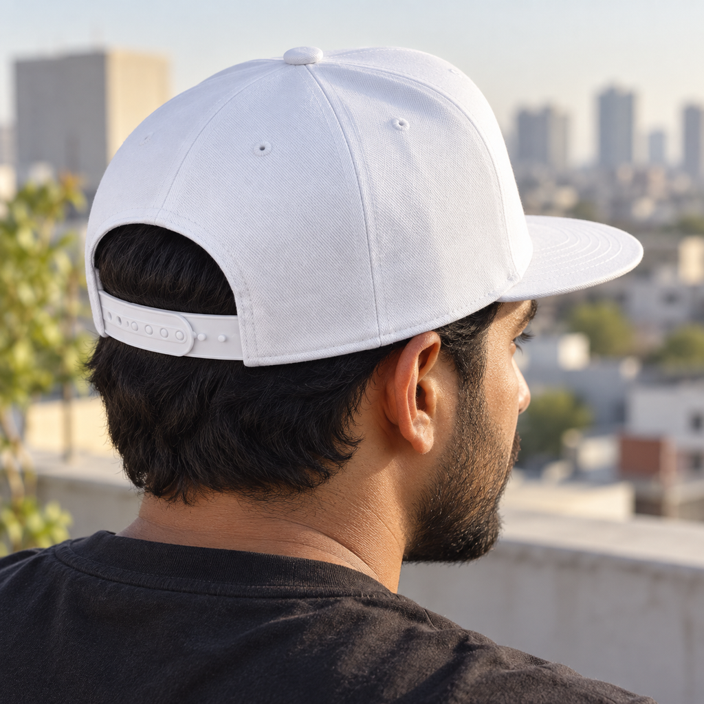 Chevrolet Corvette Snapback | Color: White | Image 5 | 05 Rear Closure Detail