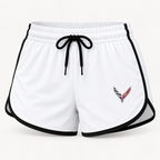 Corvette women's tanktop and shorts set Shorts detail | Color: White |