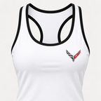 Corvette women's tanktop and shorts set Tank detail | Color: White |