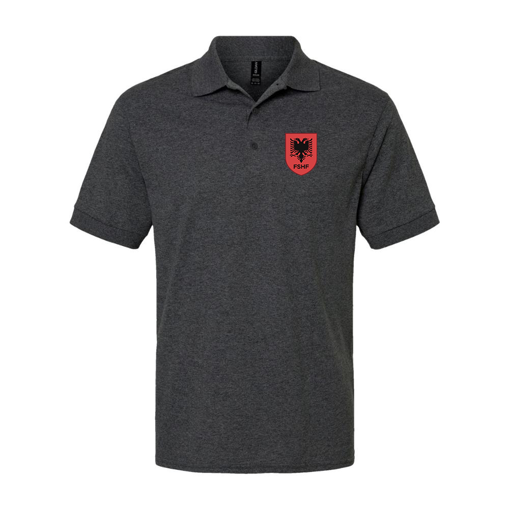 Men's Albania National Soccer Team Dry Blend Polo