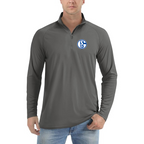 Men’s  Schalke 04 FC - Lightweight Quarter-Zip Athletic Shirt – Long Sleeve Performance Wear