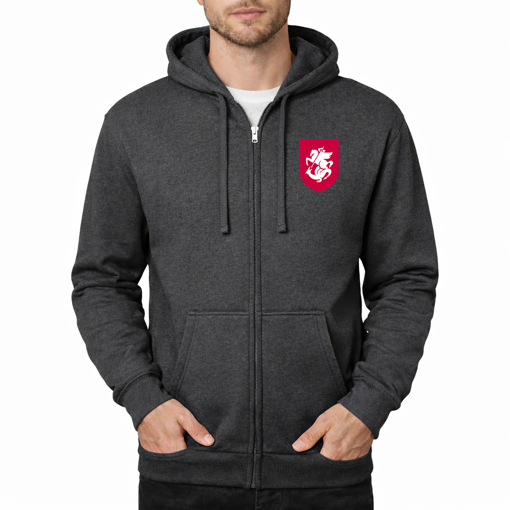 Men's Georgia National Soccer Team Zipper Hoodie