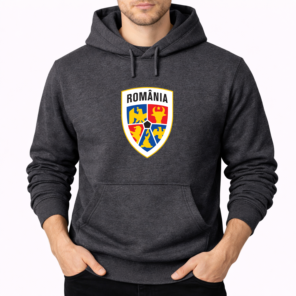 Men's Romania National Soccer Team Pullover Hoodie