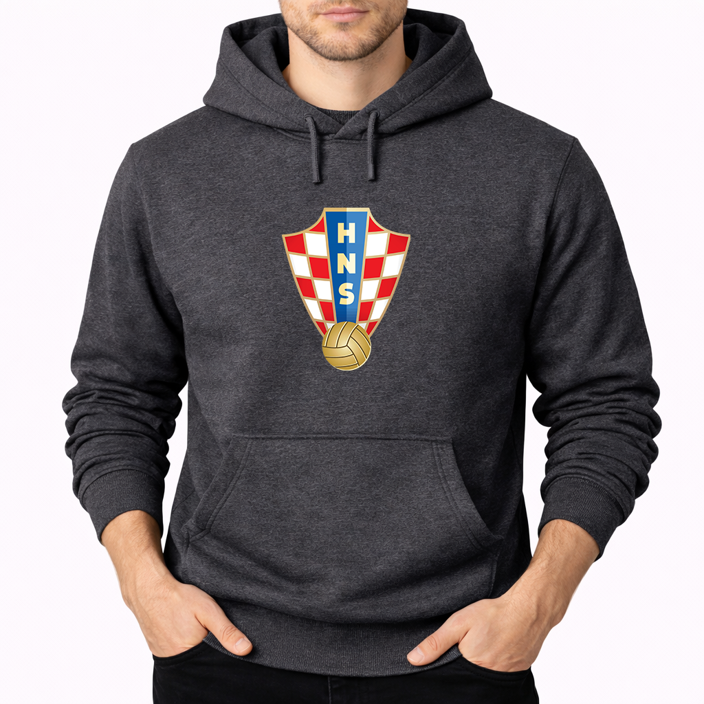 Men's Croatia National Soccer Team Pullover Hoodie