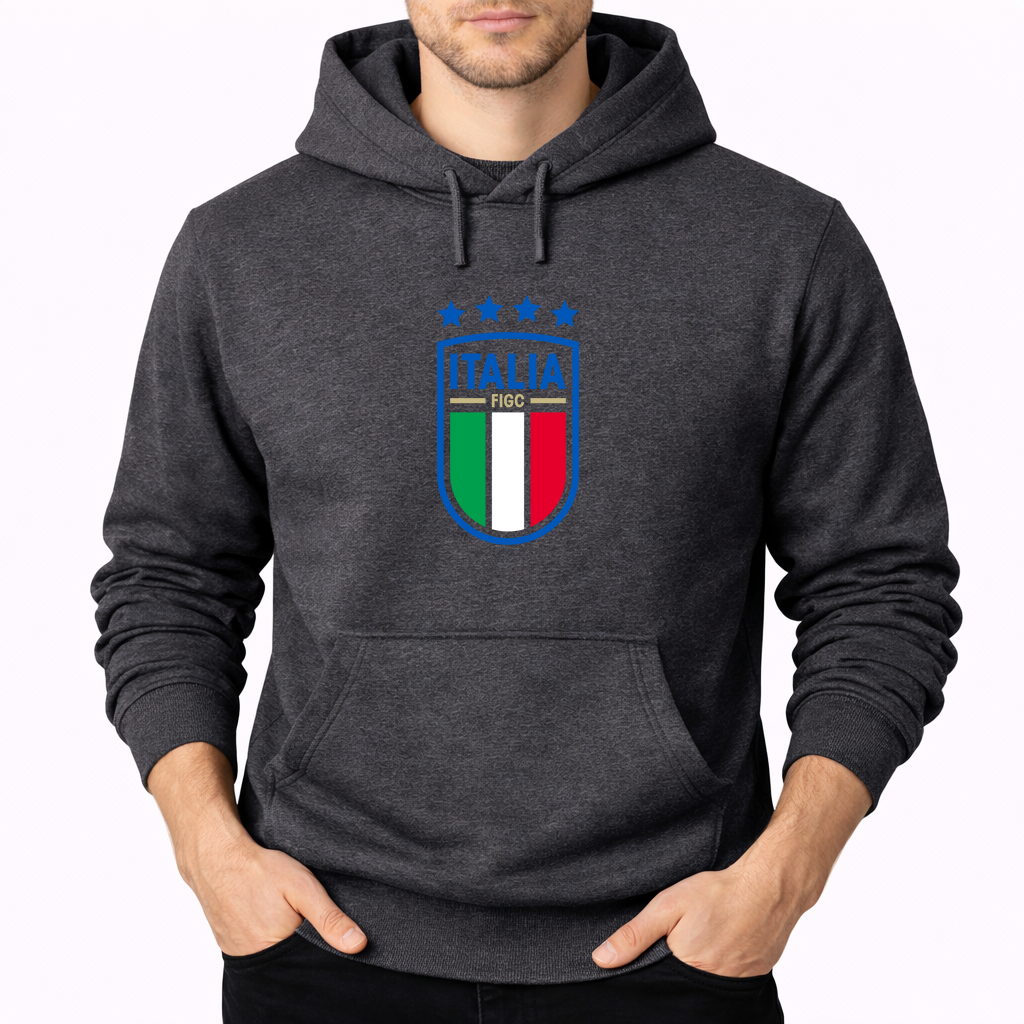 Men's Italy National Soccer Pullover Hoodie