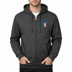 Men's Italy National Soccer Zipper Hoodie