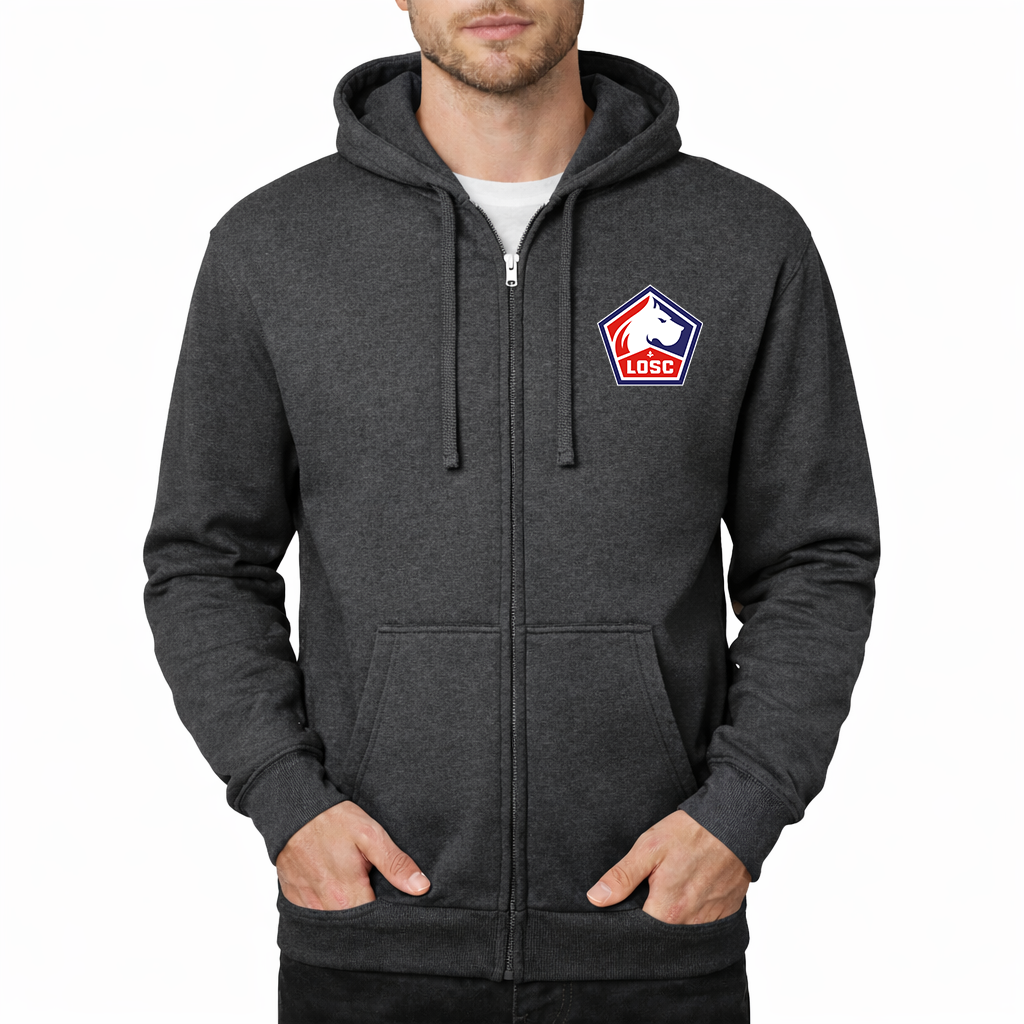 Men's Lille Olympique FC Zipper Hoodie