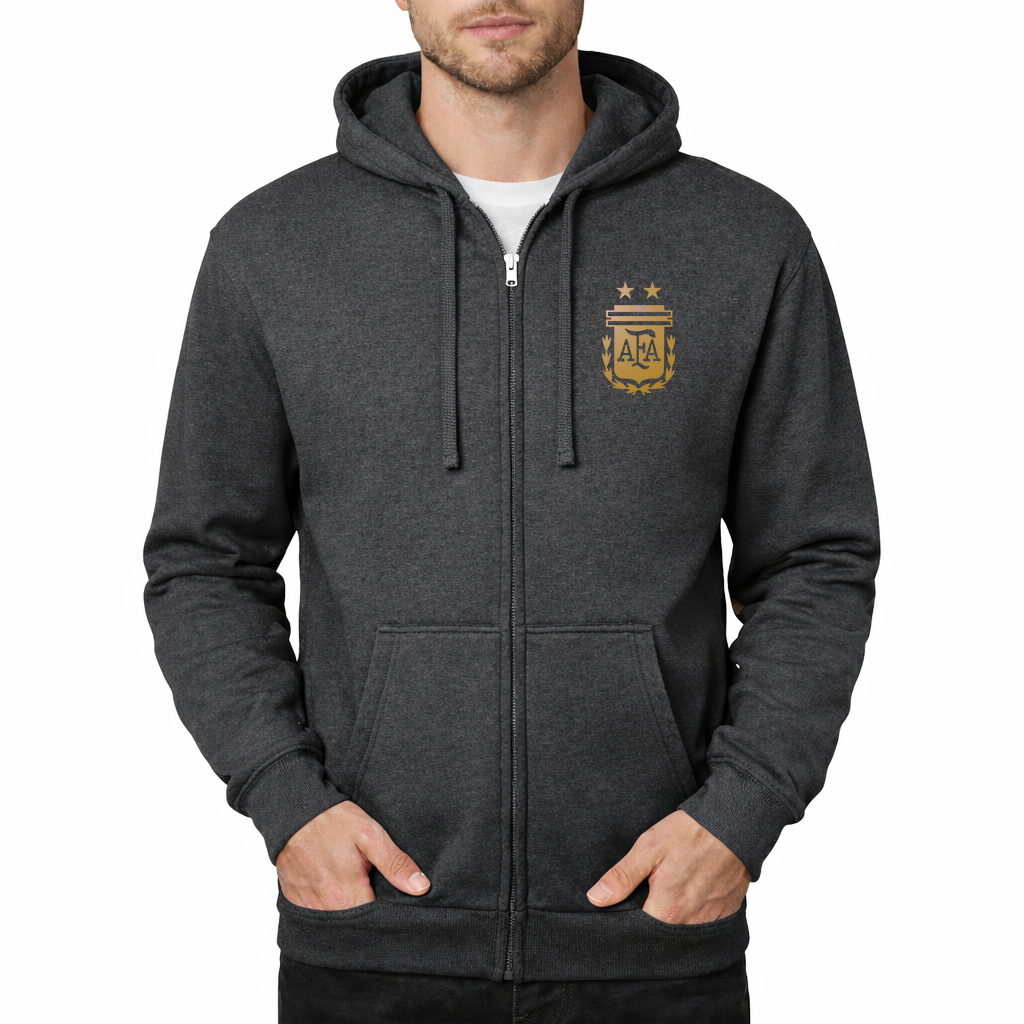 Men's Argentina Soccer Zipper Hoodie