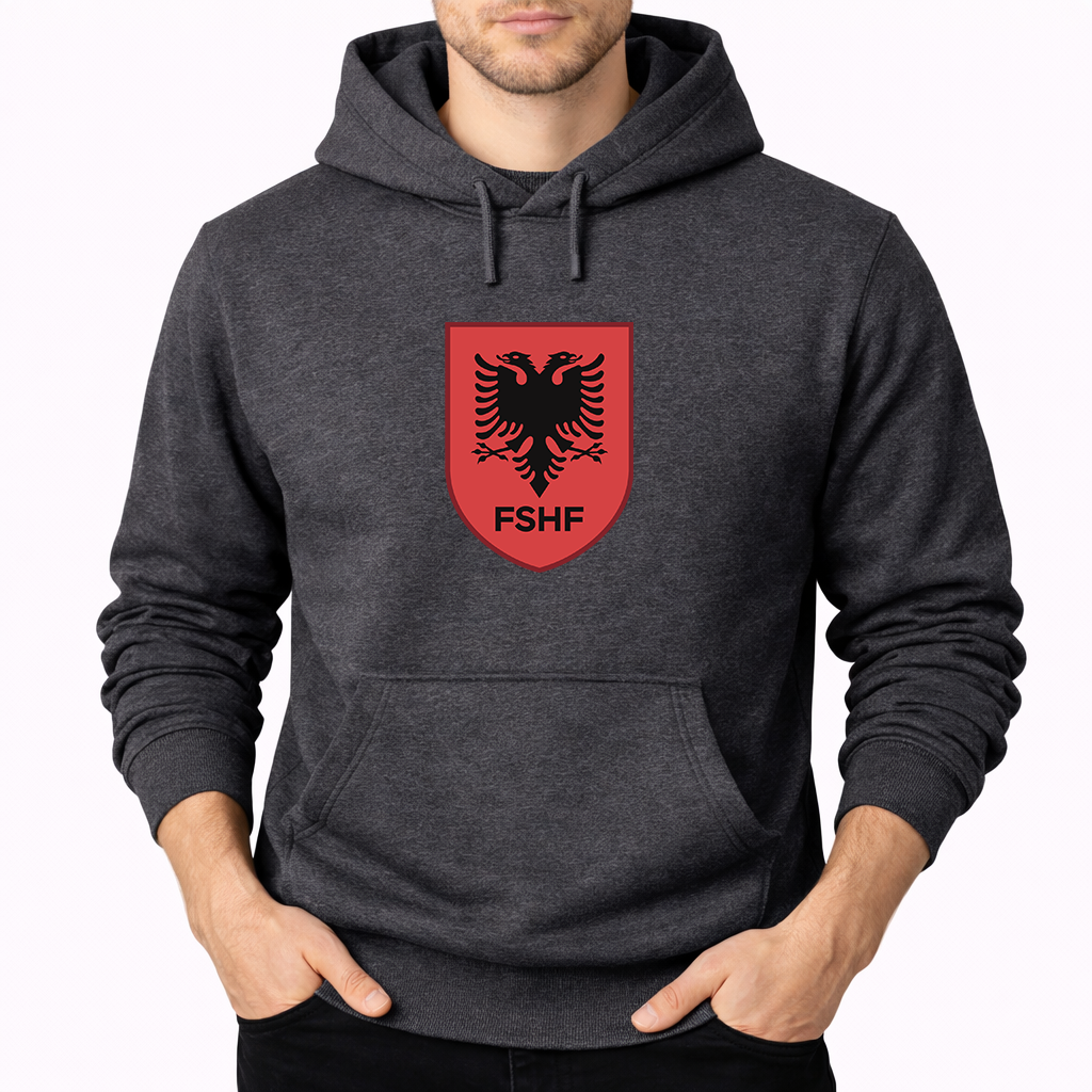 Men's Albania National Soccer Team Pullover Hoodie