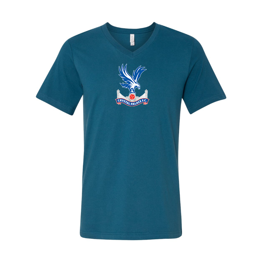 Men’s  Crystal Palace F.C - BELLA + CANVAS - Jersey V-Neck Tee - 3005
