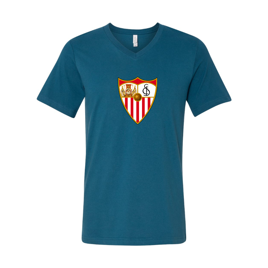 Men’s  Sevilla FC - BELLA + CANVAS - Jersey V-Neck Tee - 3005