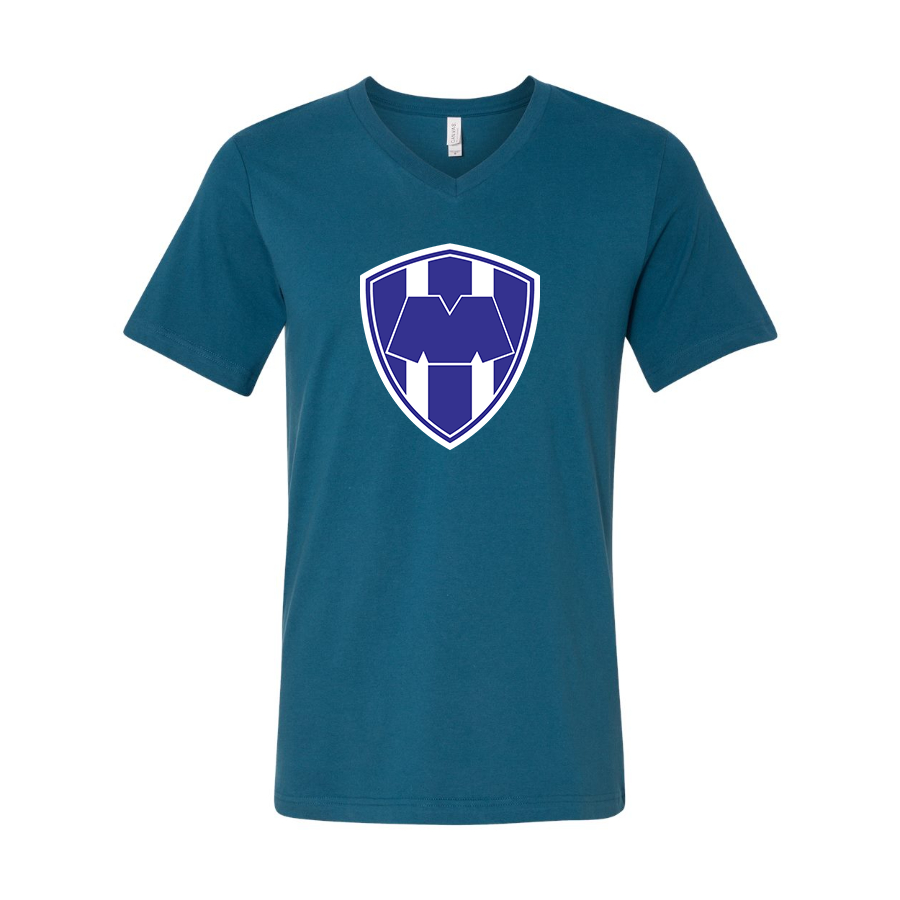 Men’s  Monterrey FC  - BELLA + CANVAS - Jersey V-Neck Tee - 3005