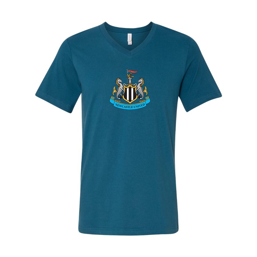 Men’s Newcastle United FC - BELLA + CANVAS - Jersey V-Neck Tee - 3005