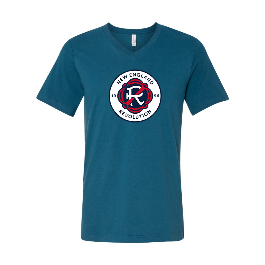 Men’s  New England Revolution FC - BELLA + CANVAS - Jersey V-Neck Tee - 3005