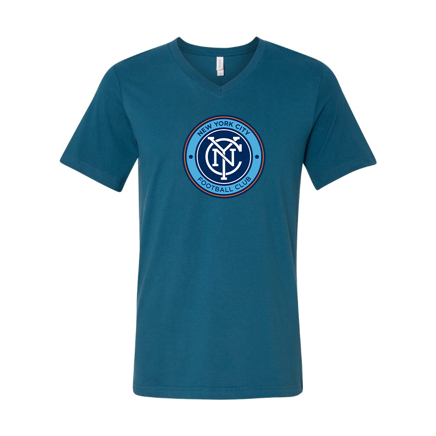 Men’s  New York City FC  - BELLA + CANVAS - Jersey V-Neck Tee - 3005