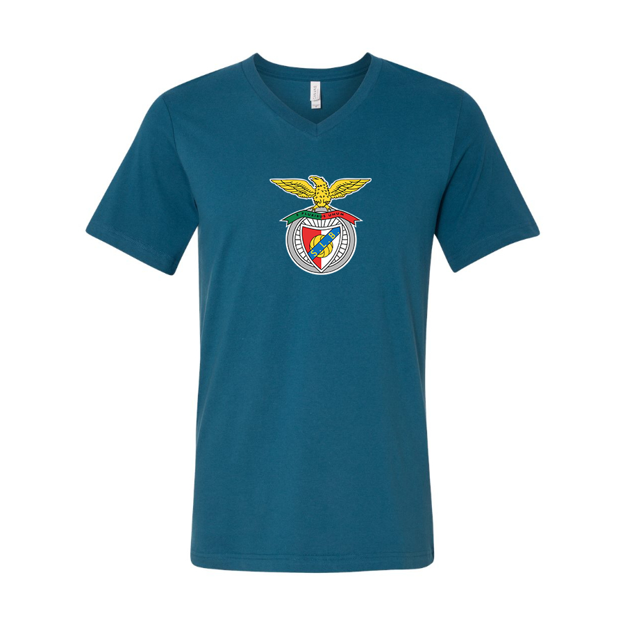 Men’s SL Benfica FC - BELLA + CANVAS - Jersey V-Neck Tee - 3005