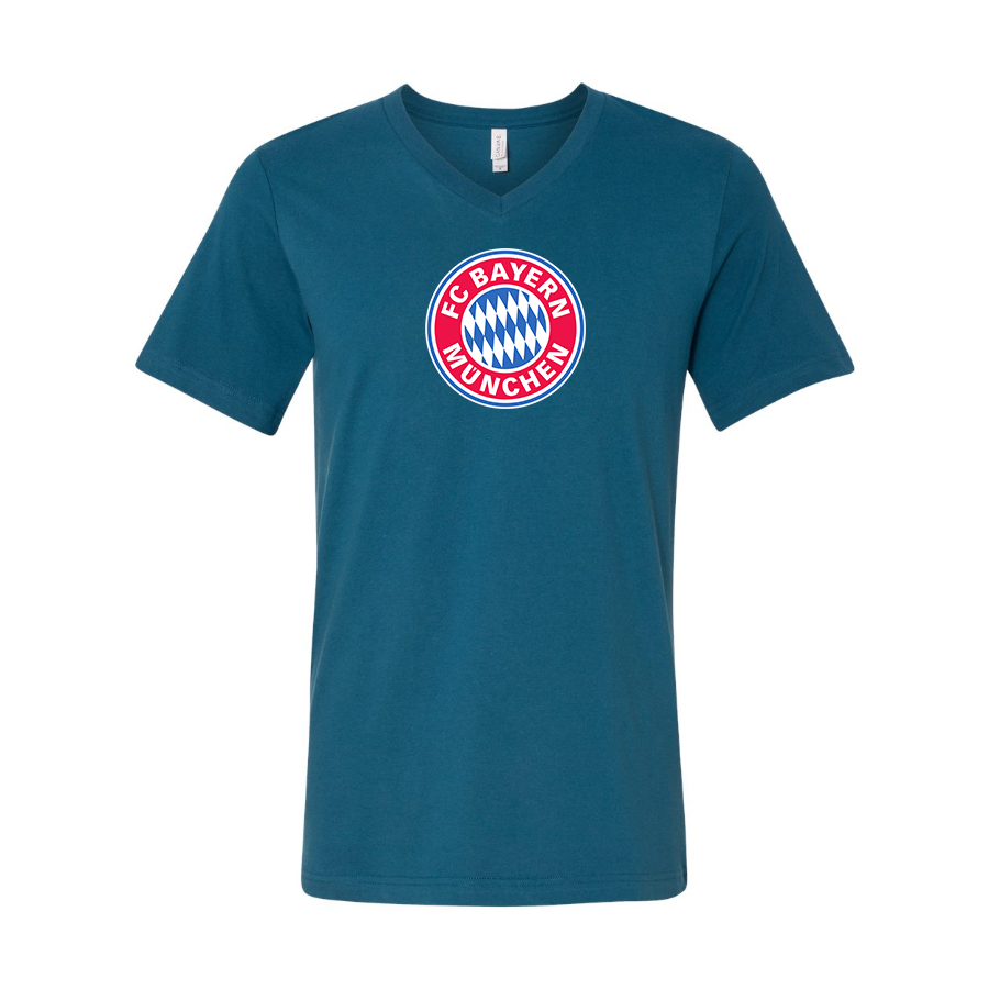 Men’s F.C. Bayern Munich Soccer - BELLA + CANVAS - Jersey V-Neck Tee - 3005