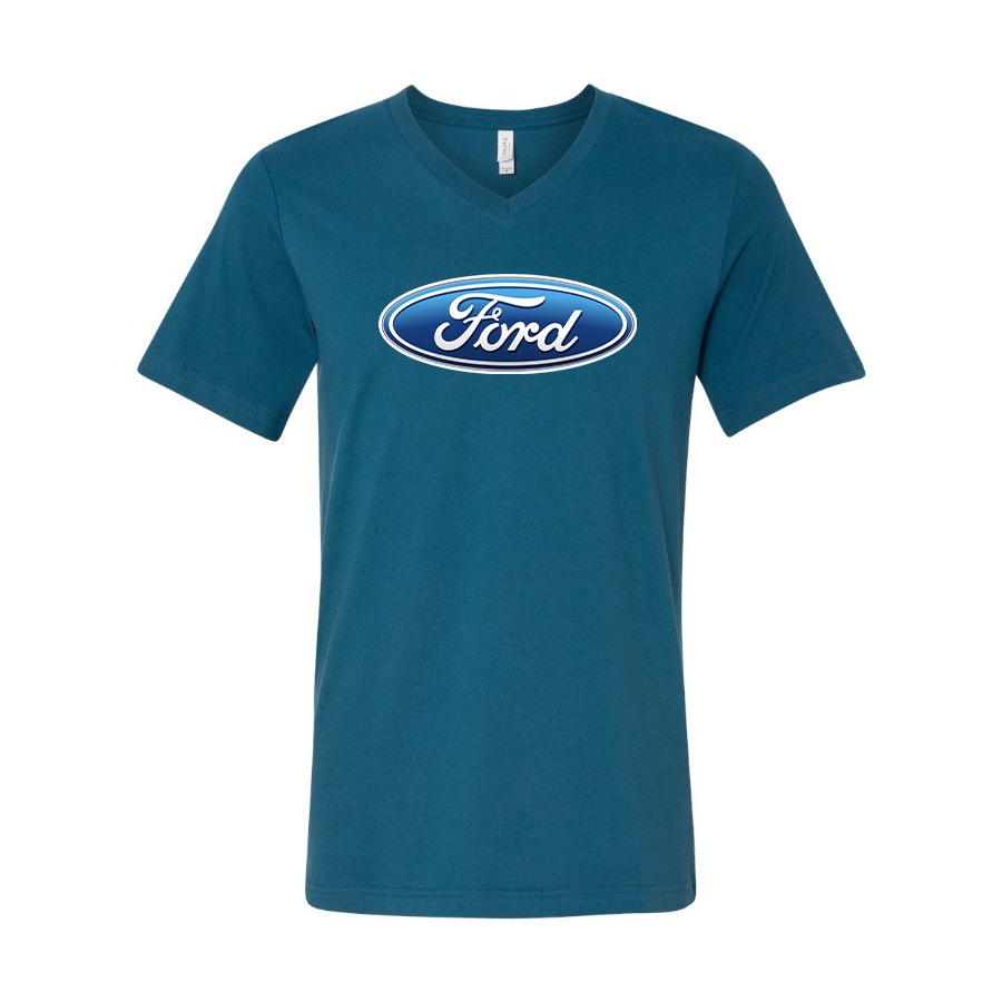 Men’s Ford Car - BELLA + CANVAS - Jersey V-Neck Tee - 3005