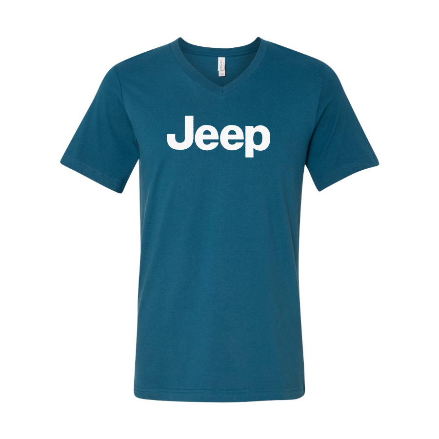 Men’s Jeep Car - BELLA + CANVAS - Jersey V-Neck Tee - 3005