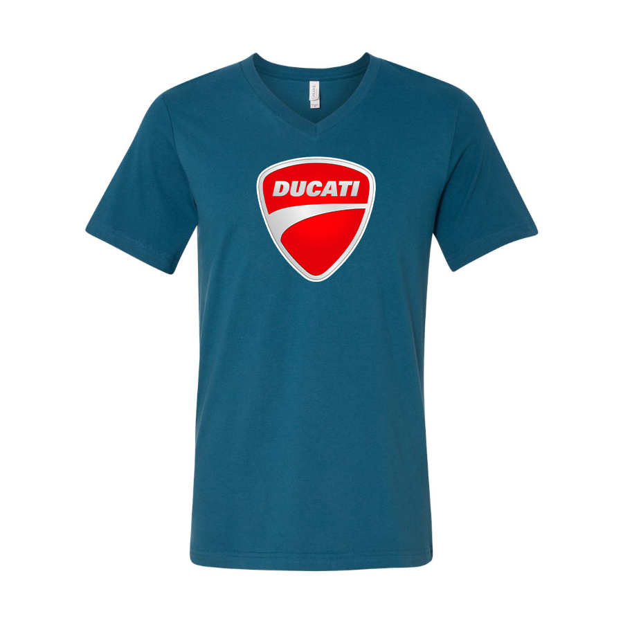 Men’s Ducati Motorcycle - BELLA + CANVAS - Jersey V-Neck Tee - 3005