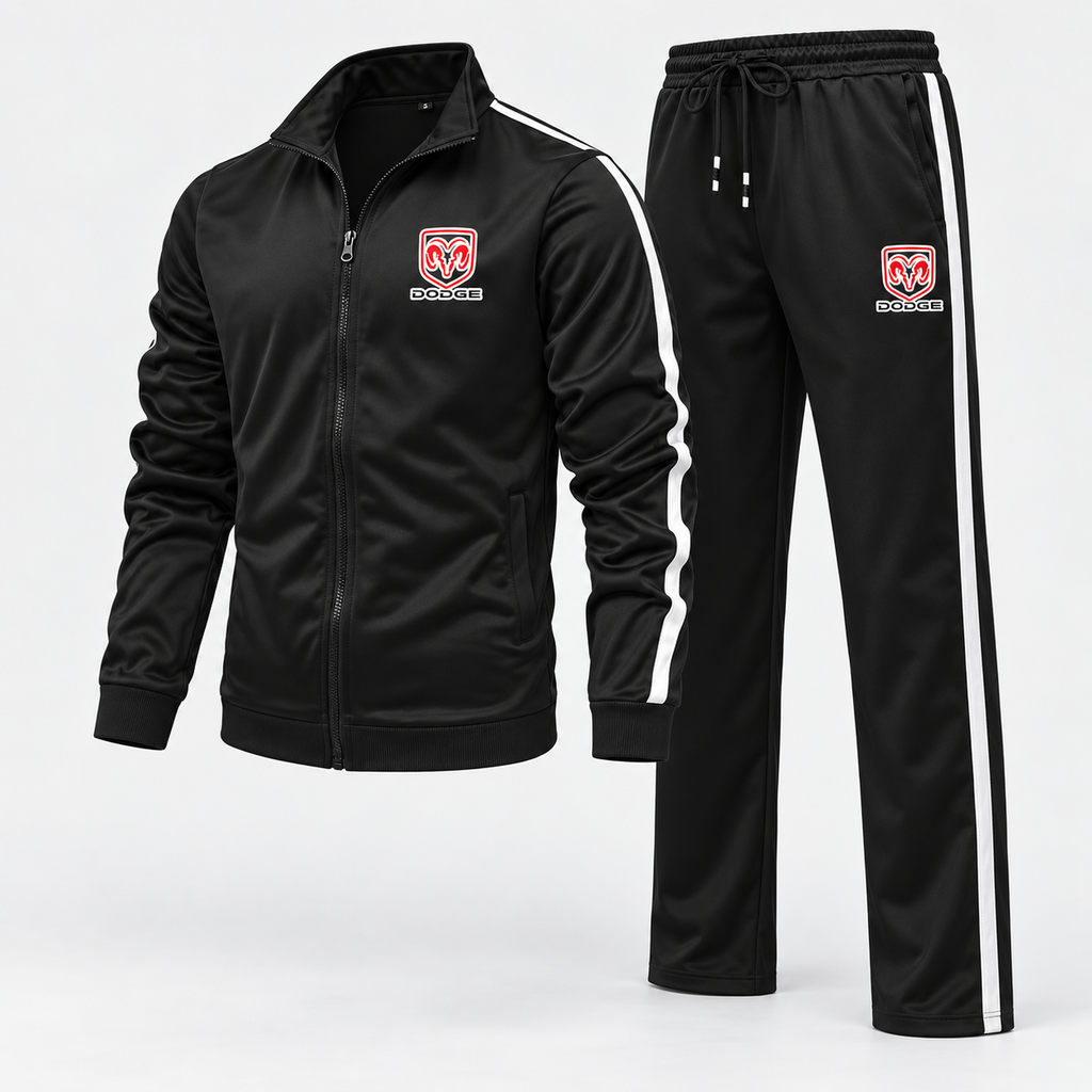 Men's Dodge Car Dri-Fit TrackSuit | Color: Black | Image 2