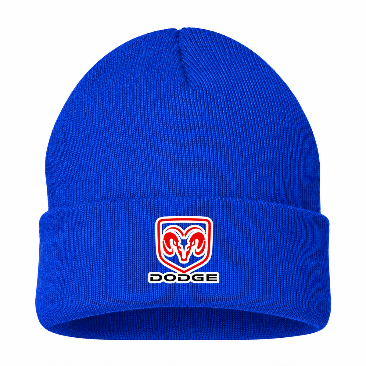 Men's Dodge Beanie Hat — Blue — clean front main