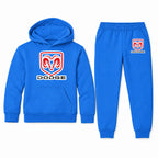 Dodge youth hoodie jogger set, Blue, Youth Large ages 10–12