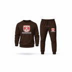 Men's Dodge Sweatshirt Joggers Set | Color: Brown | Main