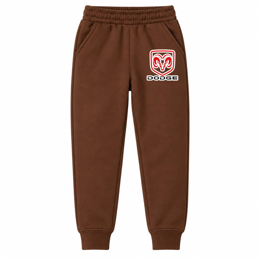 Dodge youth jogger sweatpants in Brown, Youth Large ages 10–12