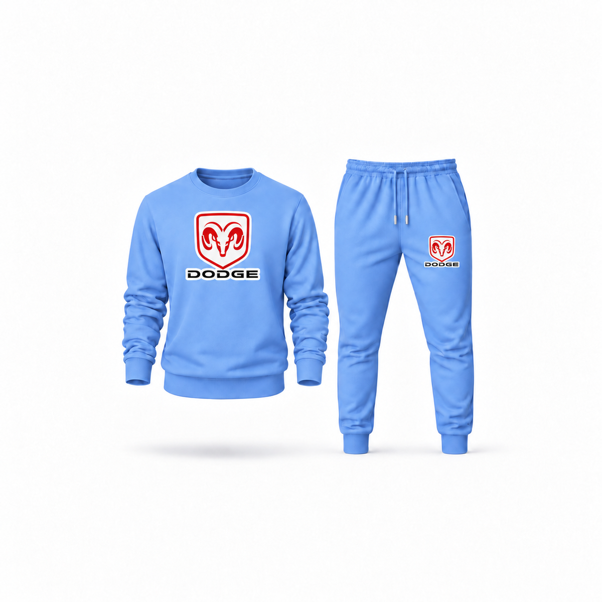 Men's Dodge Sweatshirt Joggers Set | Color: Carolina Blue | Main