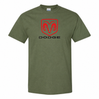 Dodge cotton T-shirt Army Green front