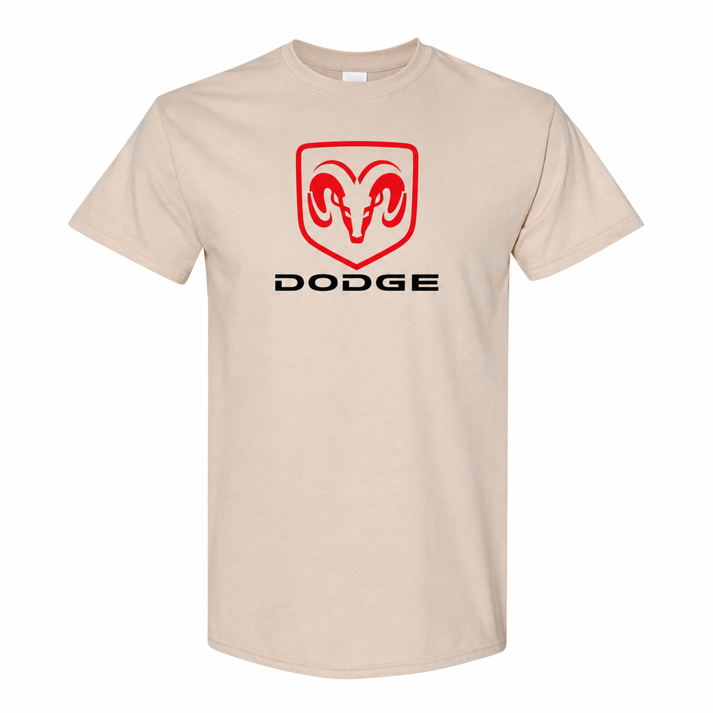 Dodge cotton T-shirt Tan front