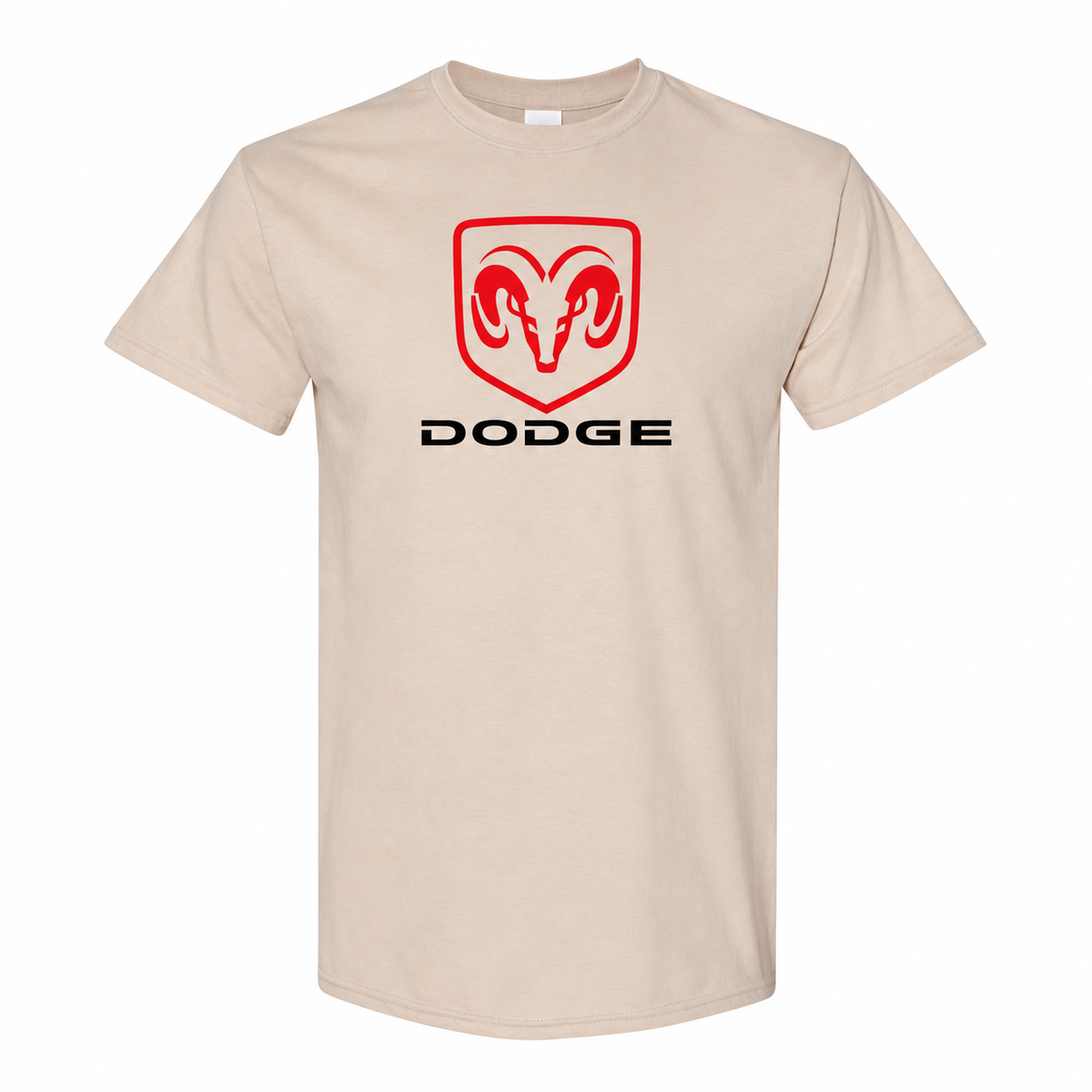 Dodge cotton T-shirt Tan front