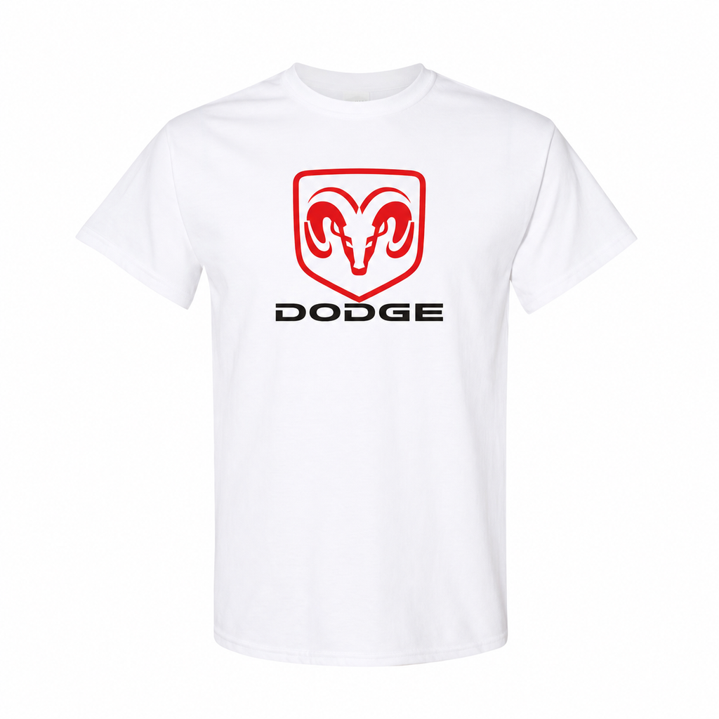 Dodge cotton T-shirt White front