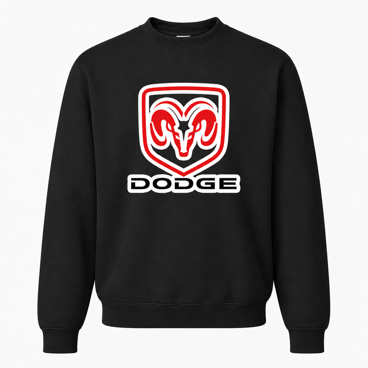 Dodge Black crewneck sweatshirt front
