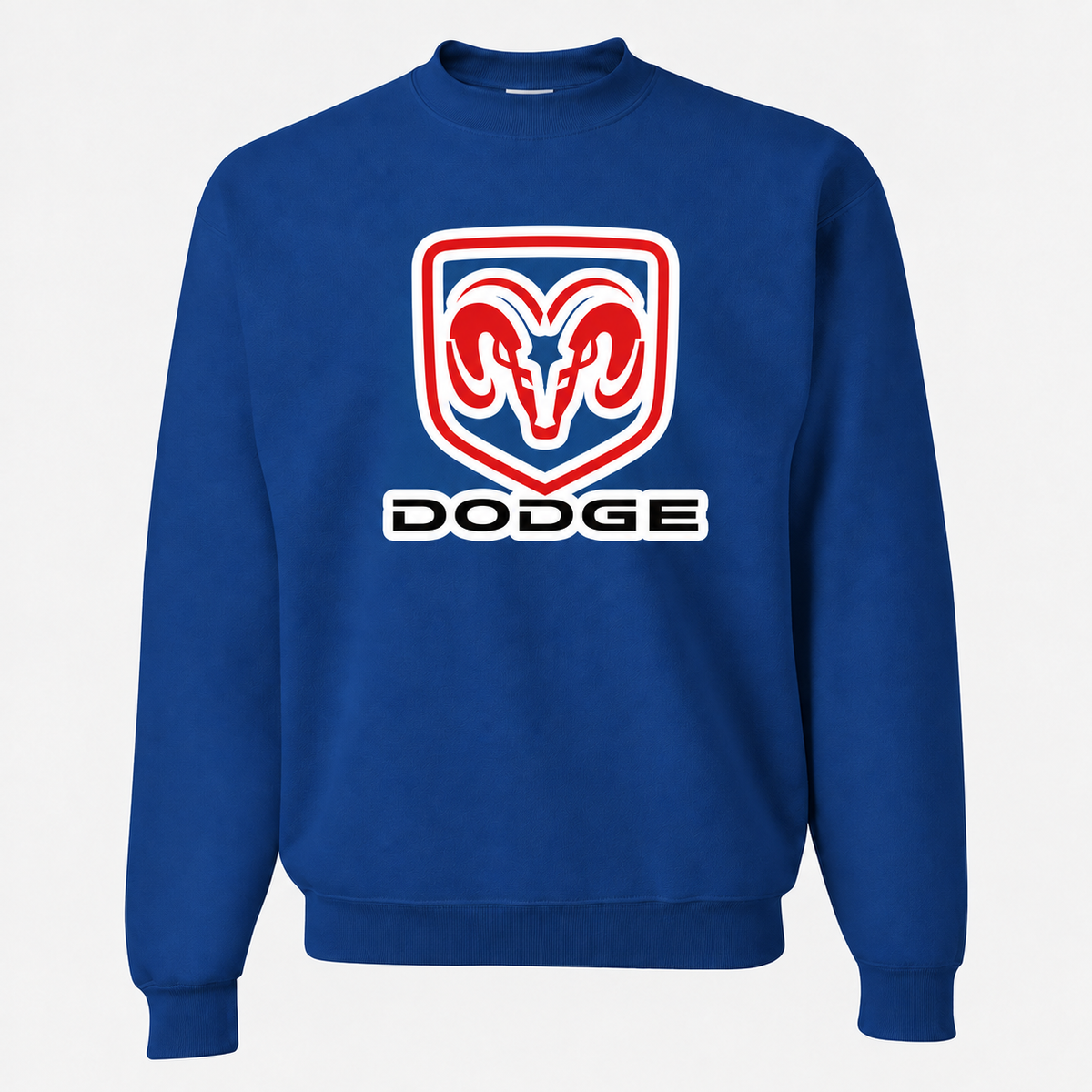 Dodge Blue crewneck sweatshirt front
