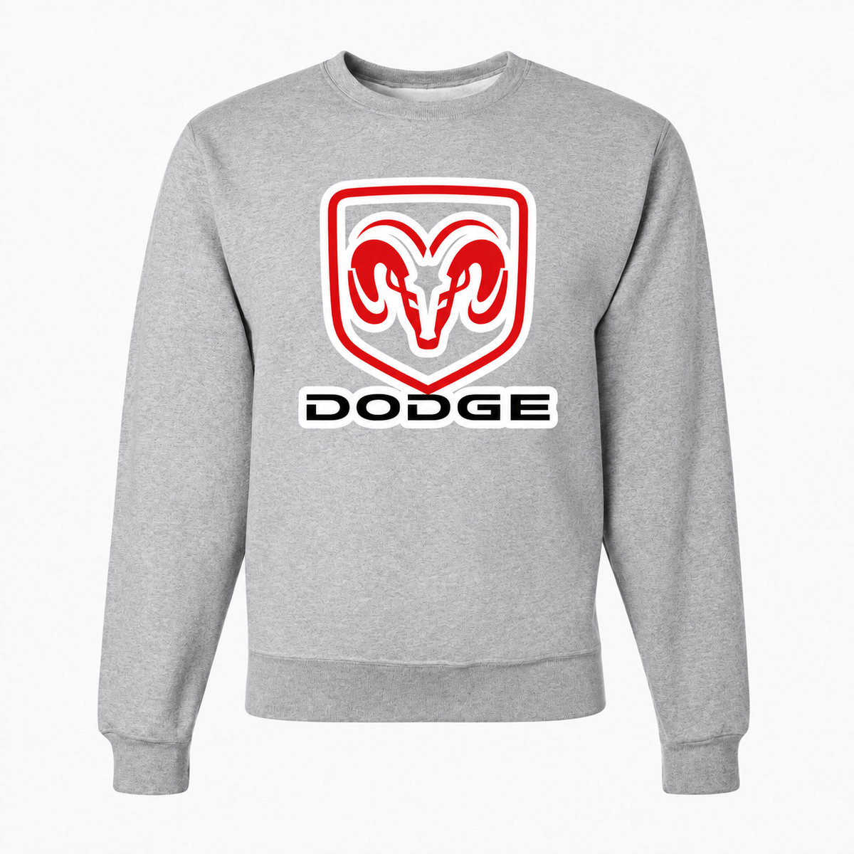 Dodge Grey crewneck sweatshirt front