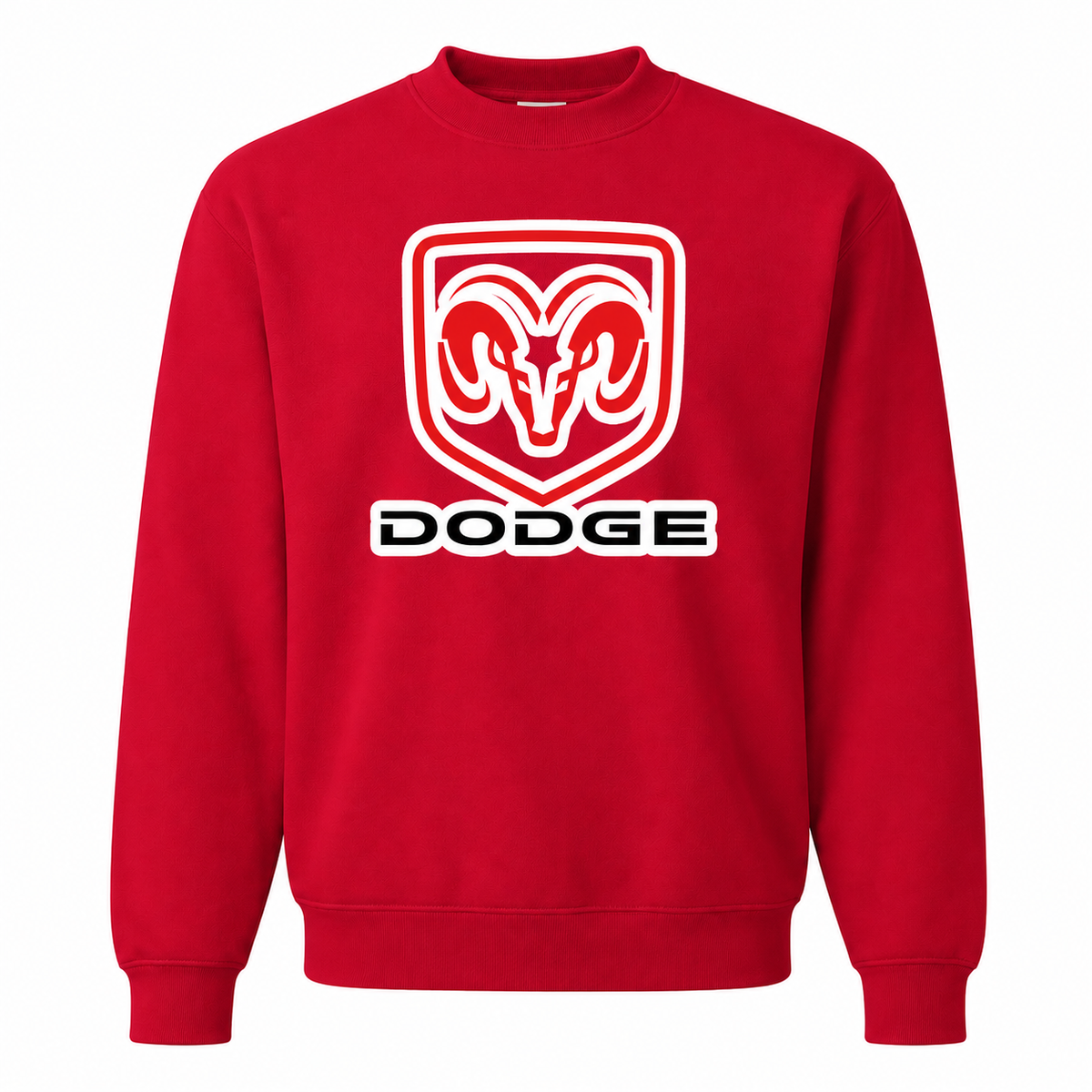 Dodge Red crewneck sweatshirt front
