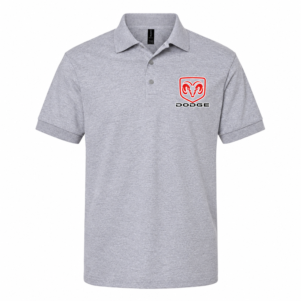 Men's Dodge Dry Blend Polo — Grey — clean front main