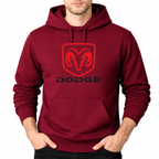Dodge Burgundy pullover hoodie front main