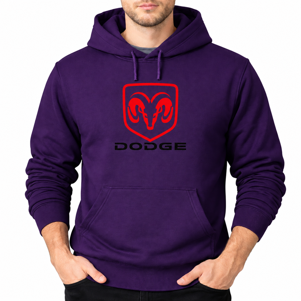 Dodge Purple pullover hoodie front main