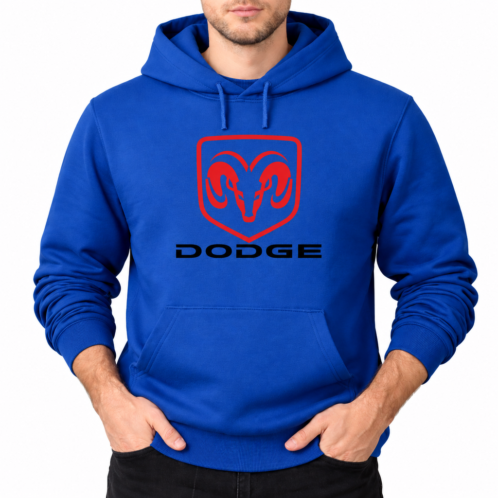 Dodge Royal Blue pullover hoodie front main
