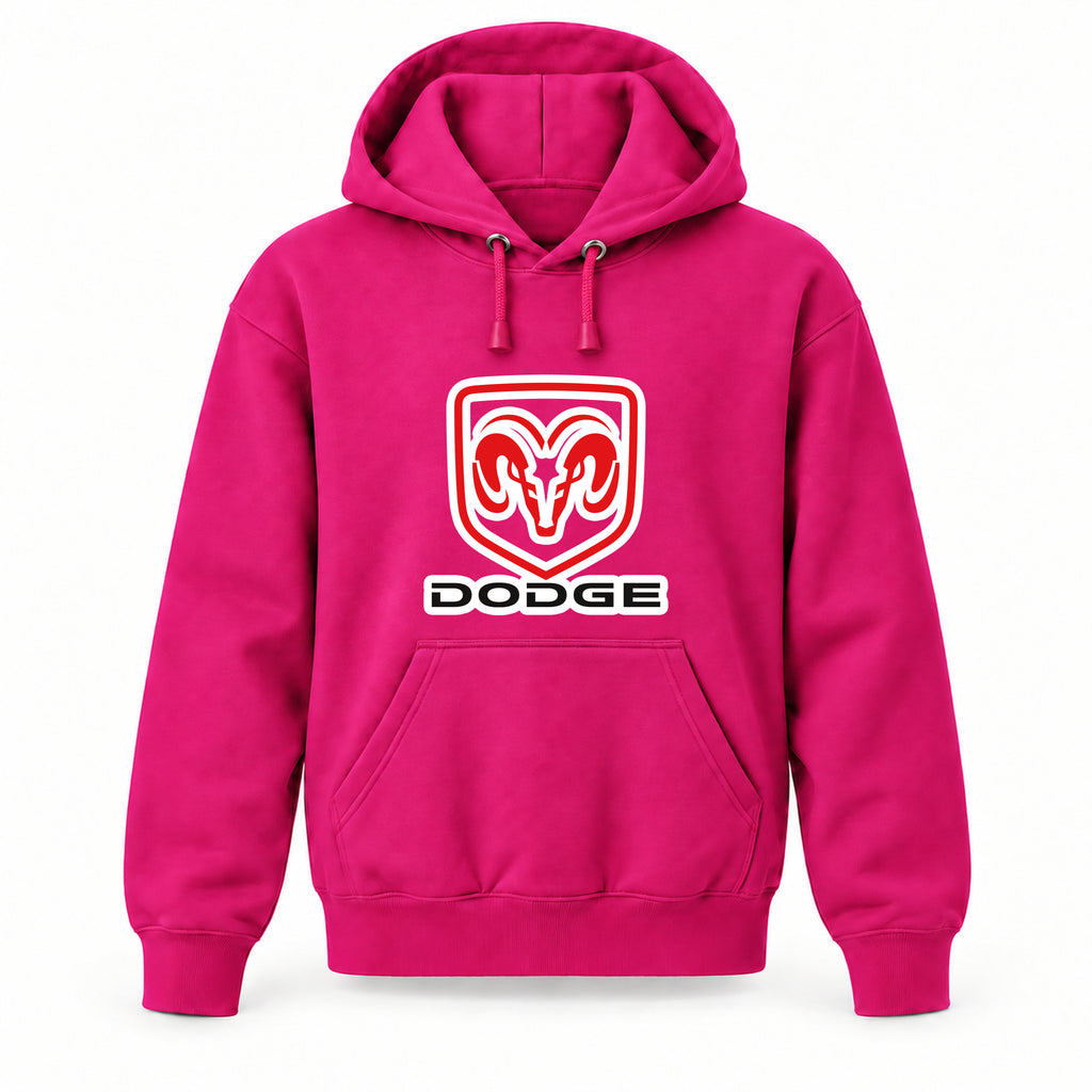 Dodge - Youth Large Hoodie (Ages 10–12) | Color: Hot Pink