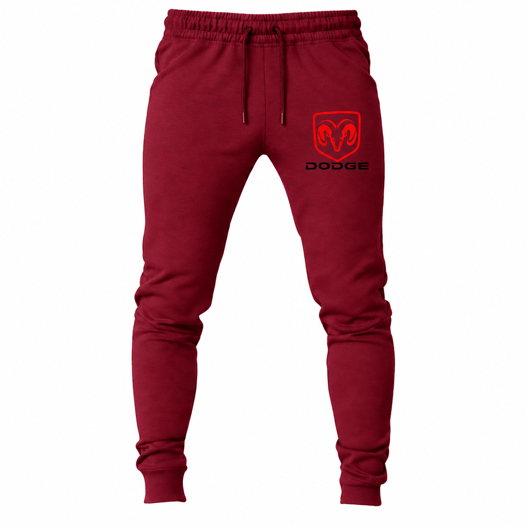 Dodge joggers Burgundy front left thigh heat transfer