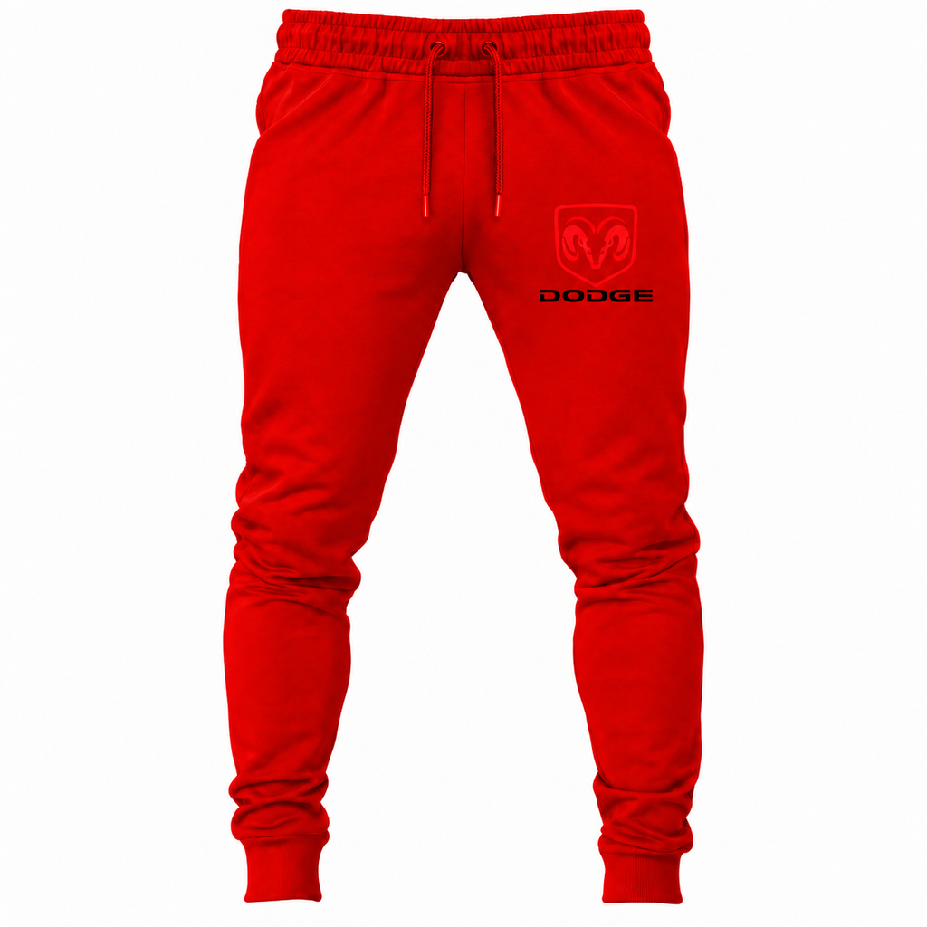 Dodge joggers Red front left thigh heat transfer