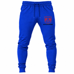 Dodge joggers Royal Blue front left thigh heat transfer