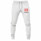 Dodge joggers White front left thigh heat transfer